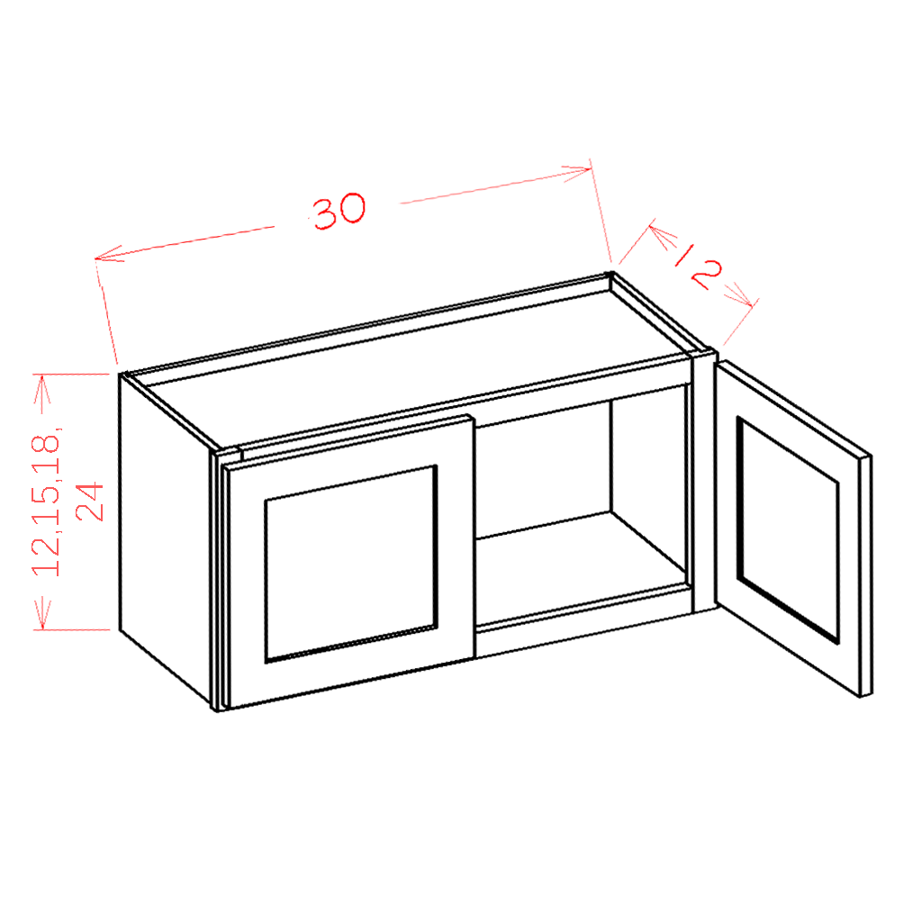 12" High Bridge Cabinets (SD-W3012)