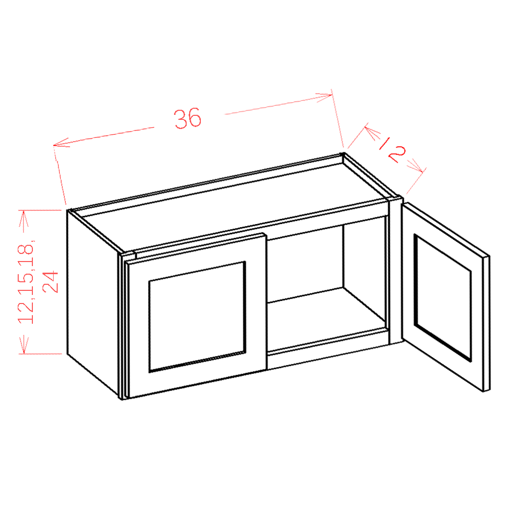 15" High Bridge Cabinets (SD-W3615)