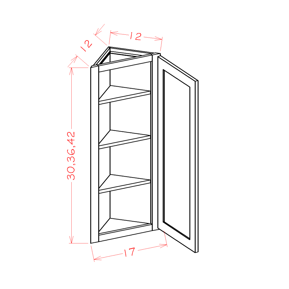 Angle Wall Cabinets (CW-AW1242)