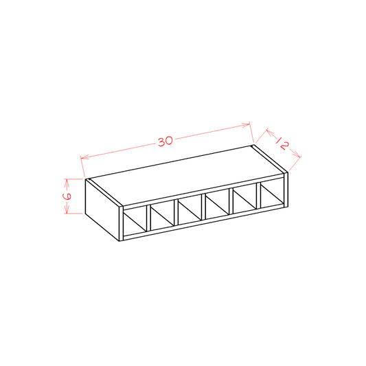 Wall Wine Cubby Cabinet (OS-WWC630)