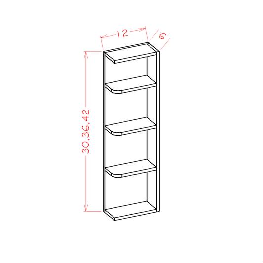 Open End Wall Cabinet Shelves (CW-OE636)