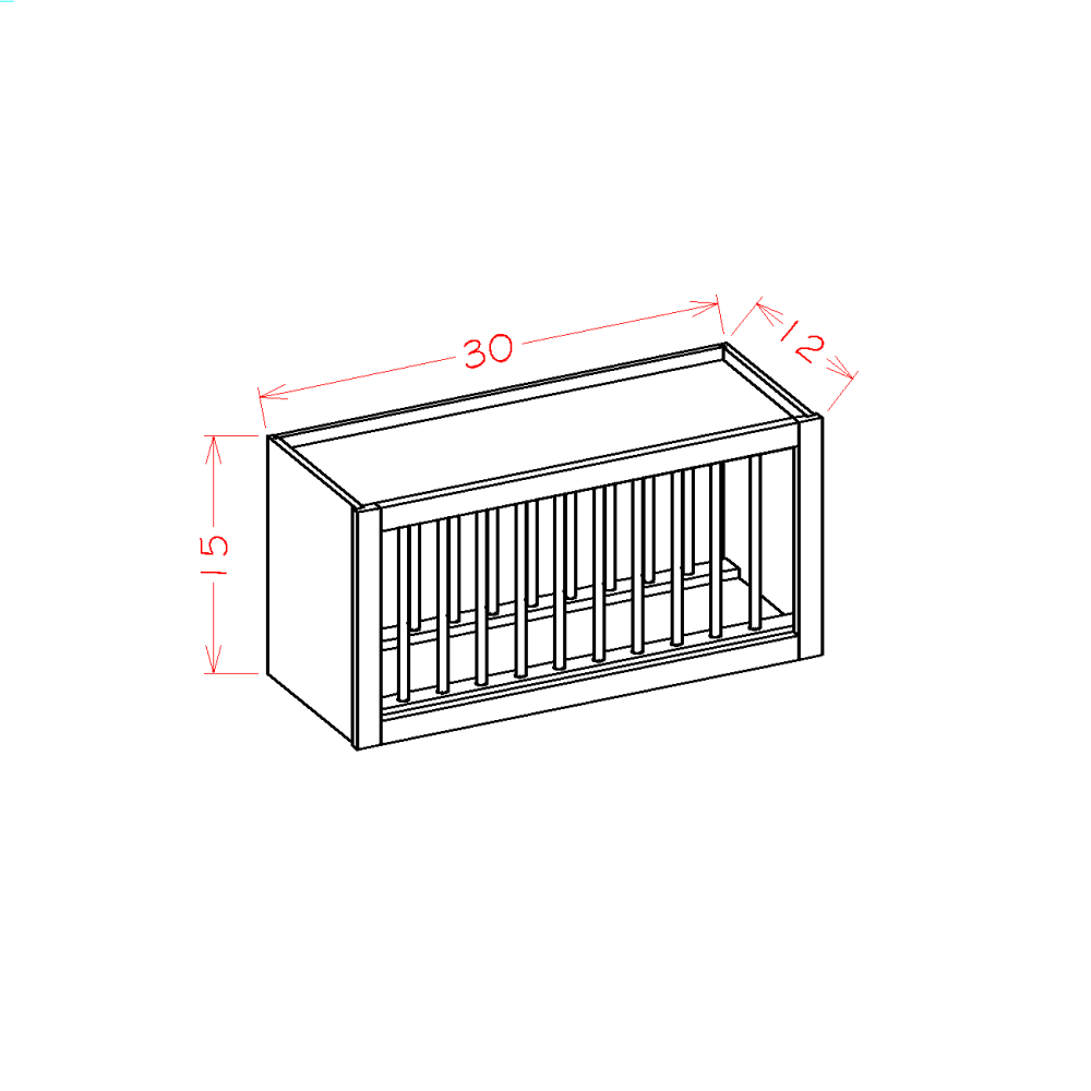 Wall Plate Rack Cabinet (SC-PR3015)