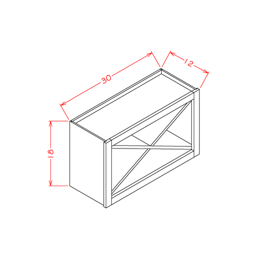 Wall X Rack Cabinet Kit (Cinder-WXR3018)