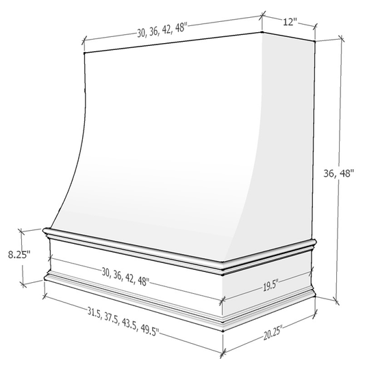 Charlotte - Sloped Classic Moulding Smooth (CHA-1V3036)