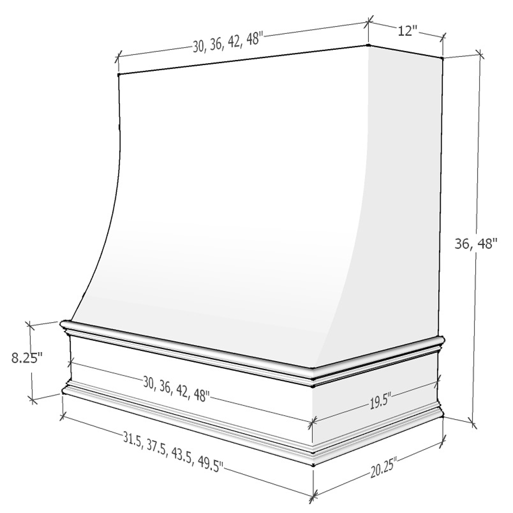 Charlotte - Sloped Classic Moulding Smooth (CHA-1V3636)