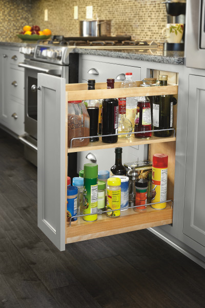 Base Cabinet Pullout w/ Blum Soft Close (Fits 9" Full Height Door Base) (448-BCSC-5C)