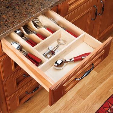 Trimmable Wood Cutlery Tray (14-5/8" to 8-3/4") (4WCT-1SH)