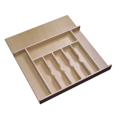 Trimmable Wood Cutlery Tray (21-1/8" to 15") (4WCT-3SH)